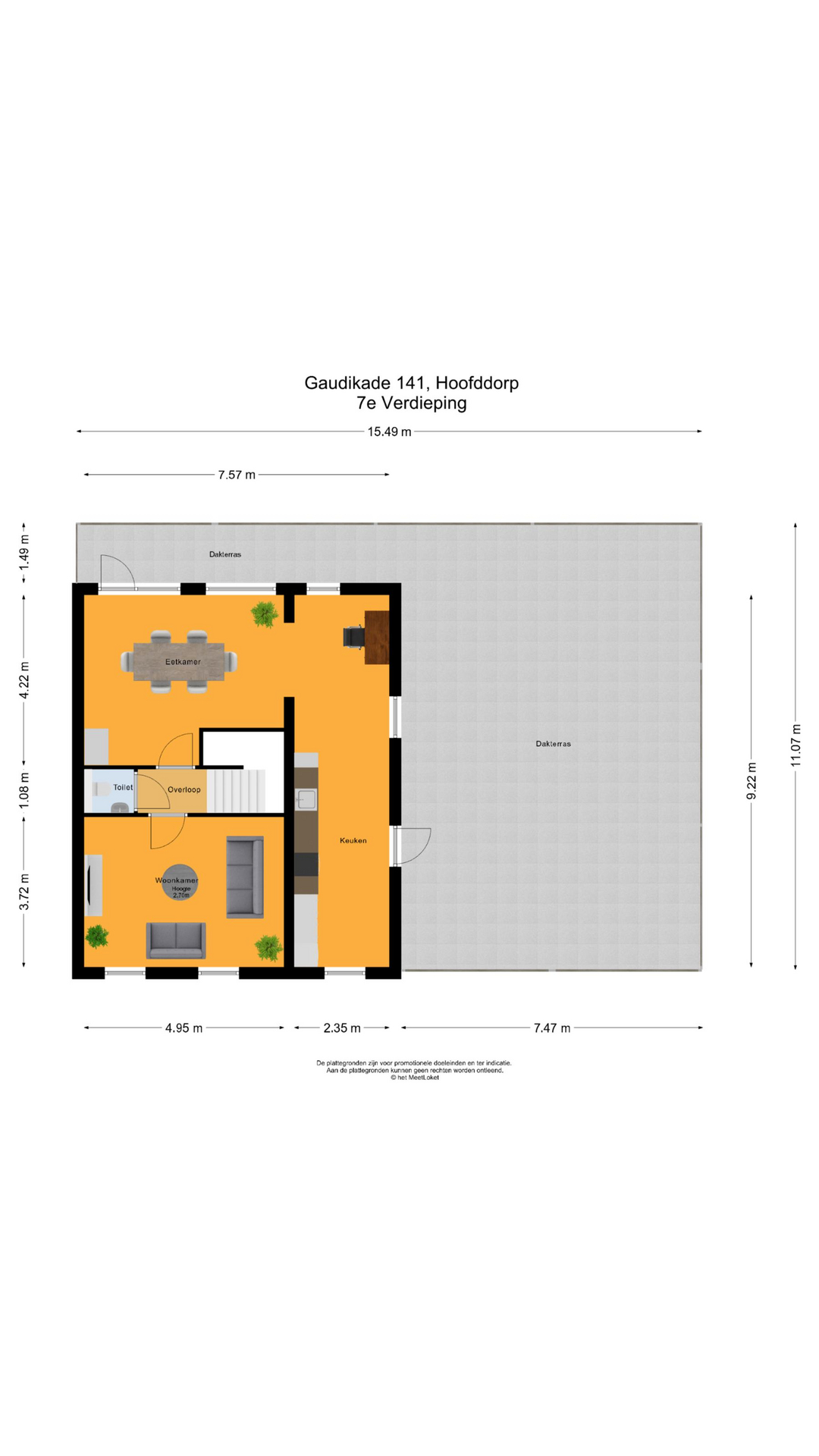 Gaudikade 141 , 2132 HD Hoofddorp map