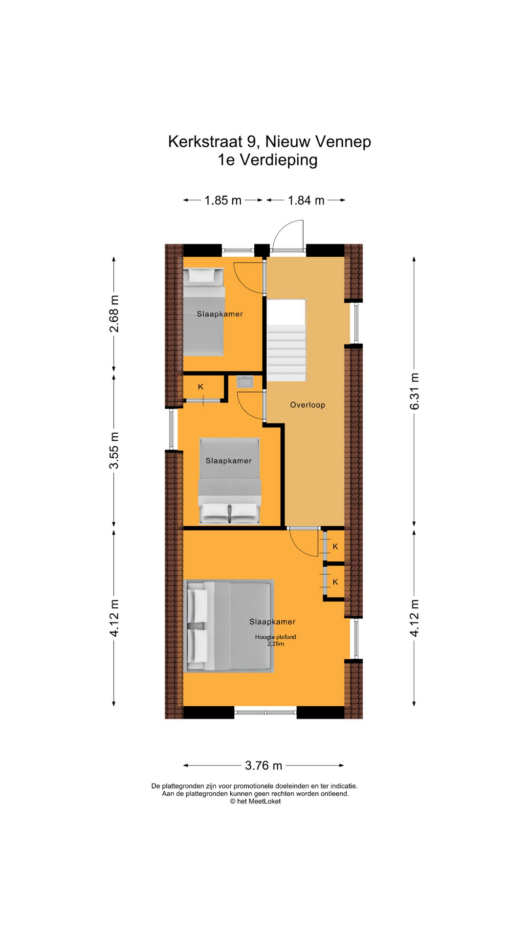 Kerkstraat 9 , 2153 BD Nieuw-vennep map