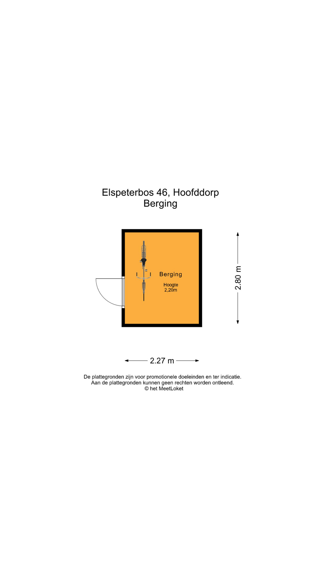 Elspeterbos 46 , 2134 LD Hoofddorp map