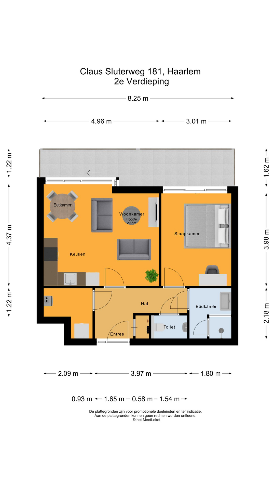 Claus Sluterweg 181 , 2012 WS Haarlem map