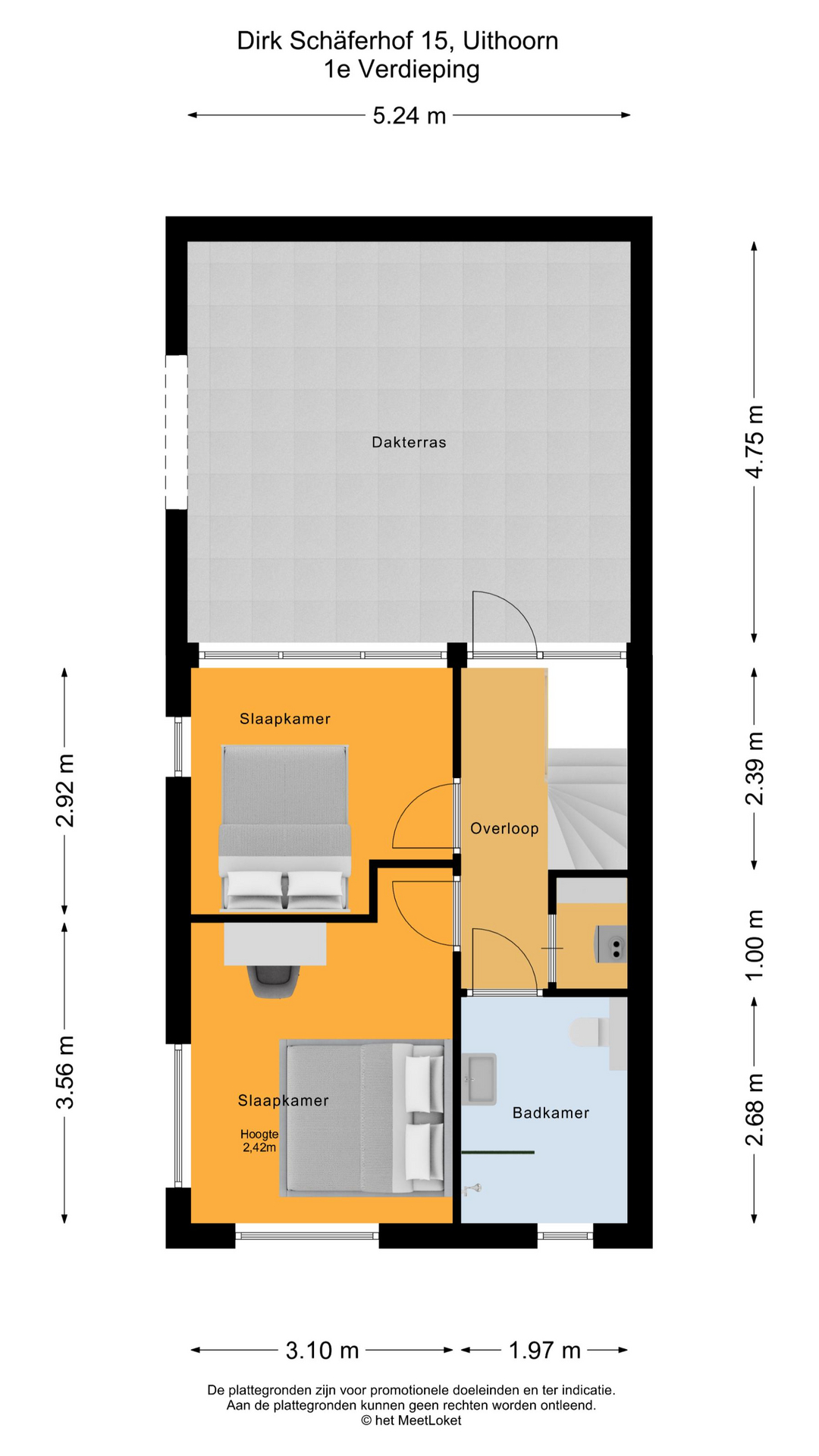 Dirk Schaferhof 15 , 1421 KG Uithoorn map