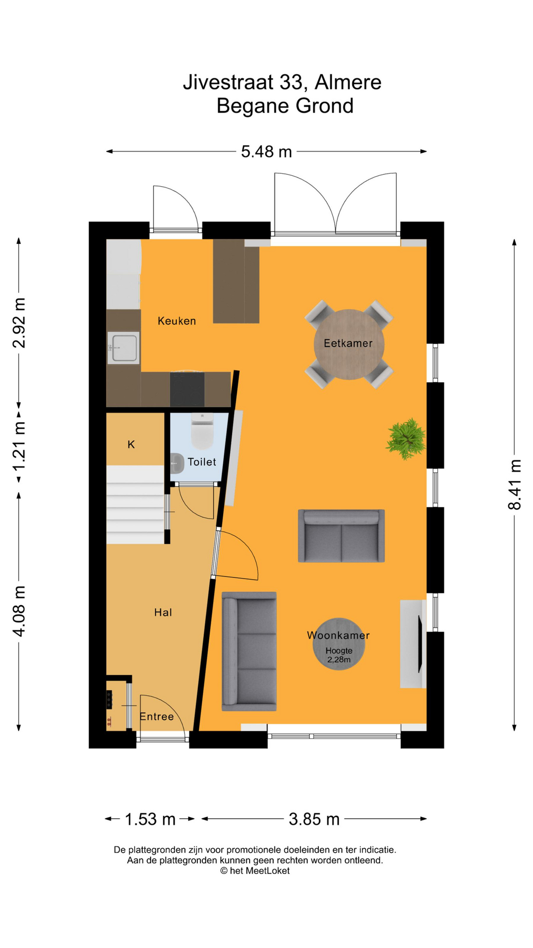 Jivestraat 33 , 1326 PJ Almere map