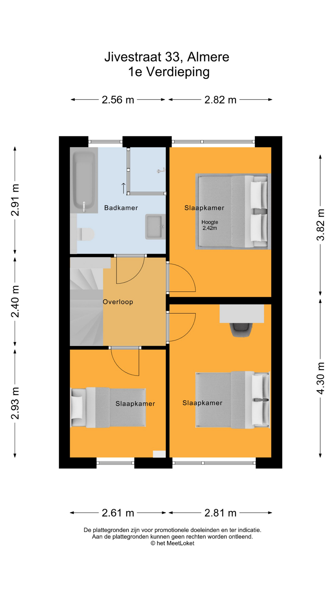 Jivestraat 33 , 1326 PJ Almere map