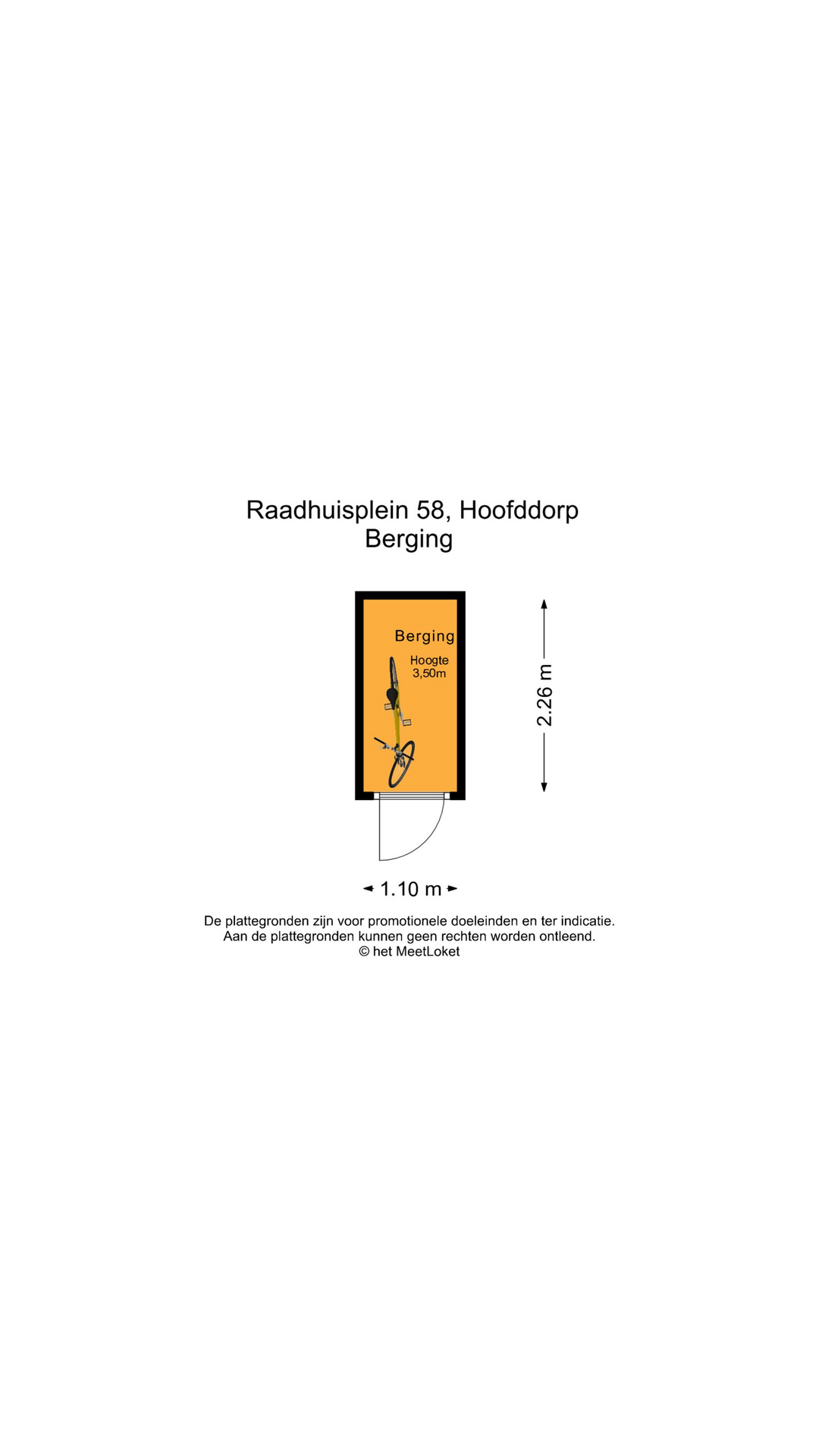 Raadhuisplein 58 , 2132 TZ Hoofddorp map