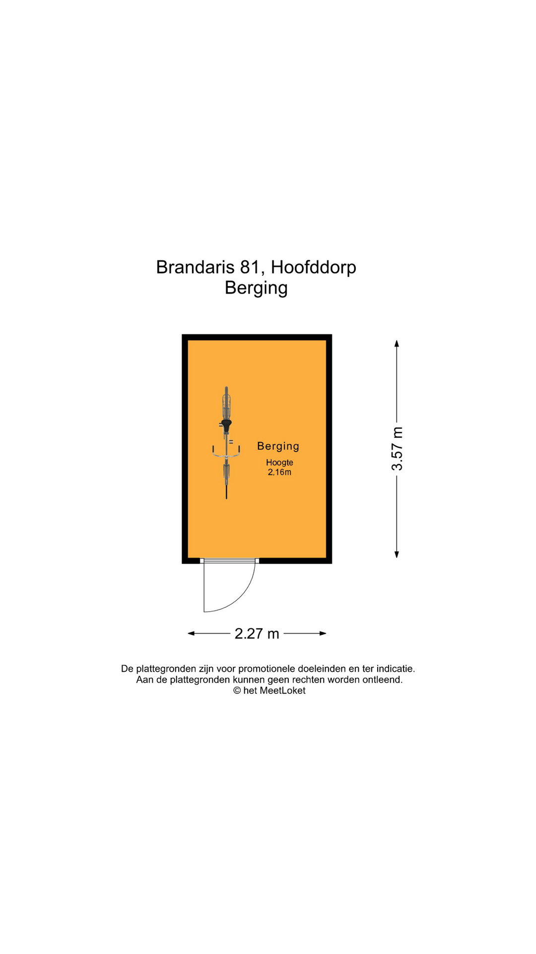 Brandaris 81 , 2134 XV Hoofddorp map