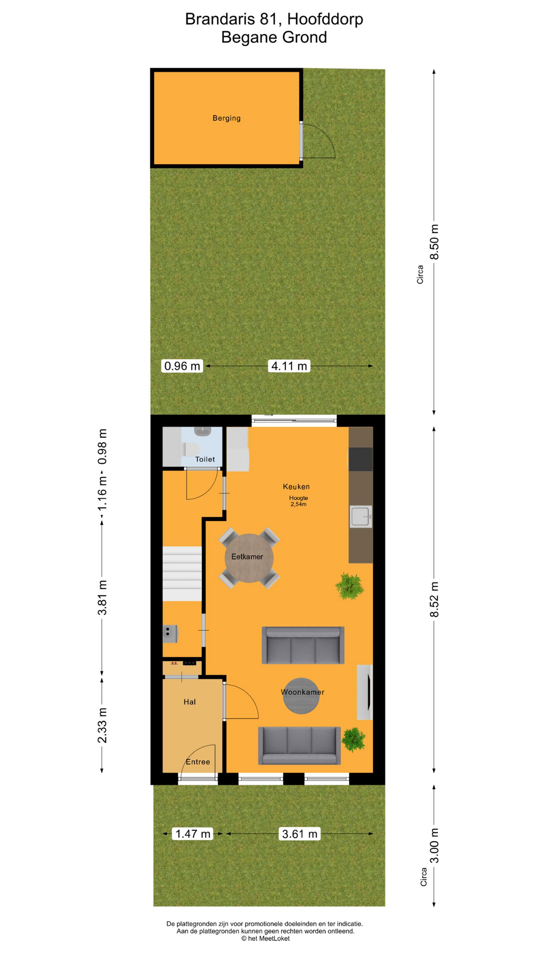 Brandaris 81 , 2134 XV Hoofddorp map