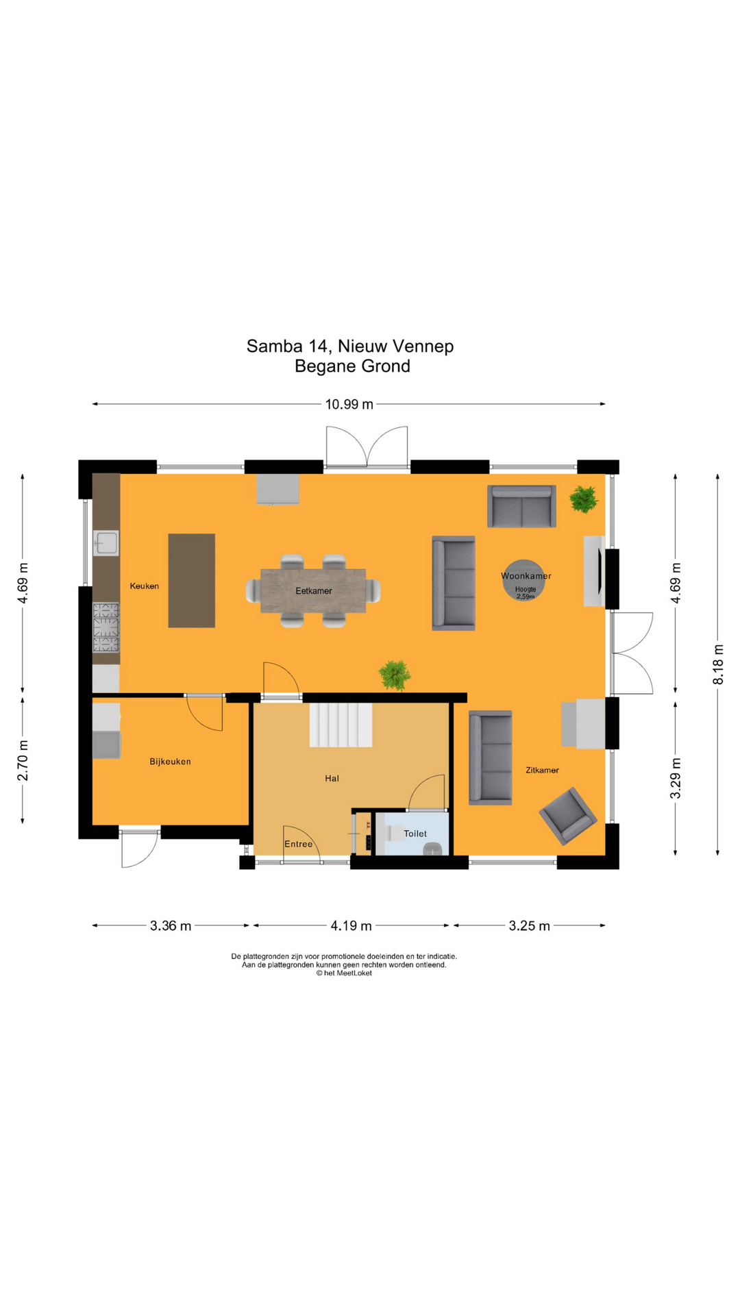 Samba 14 , 2152 SP Nieuw-vennep map