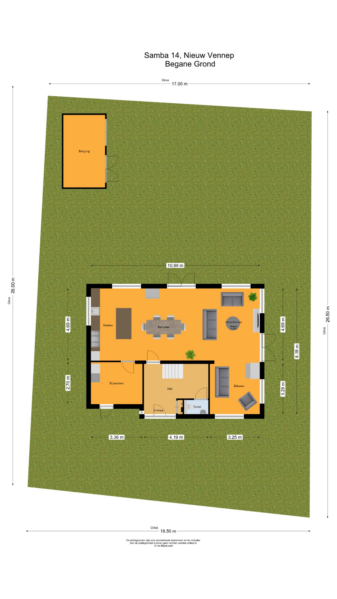 Samba 14 , 2152 SP Nieuw-vennep map