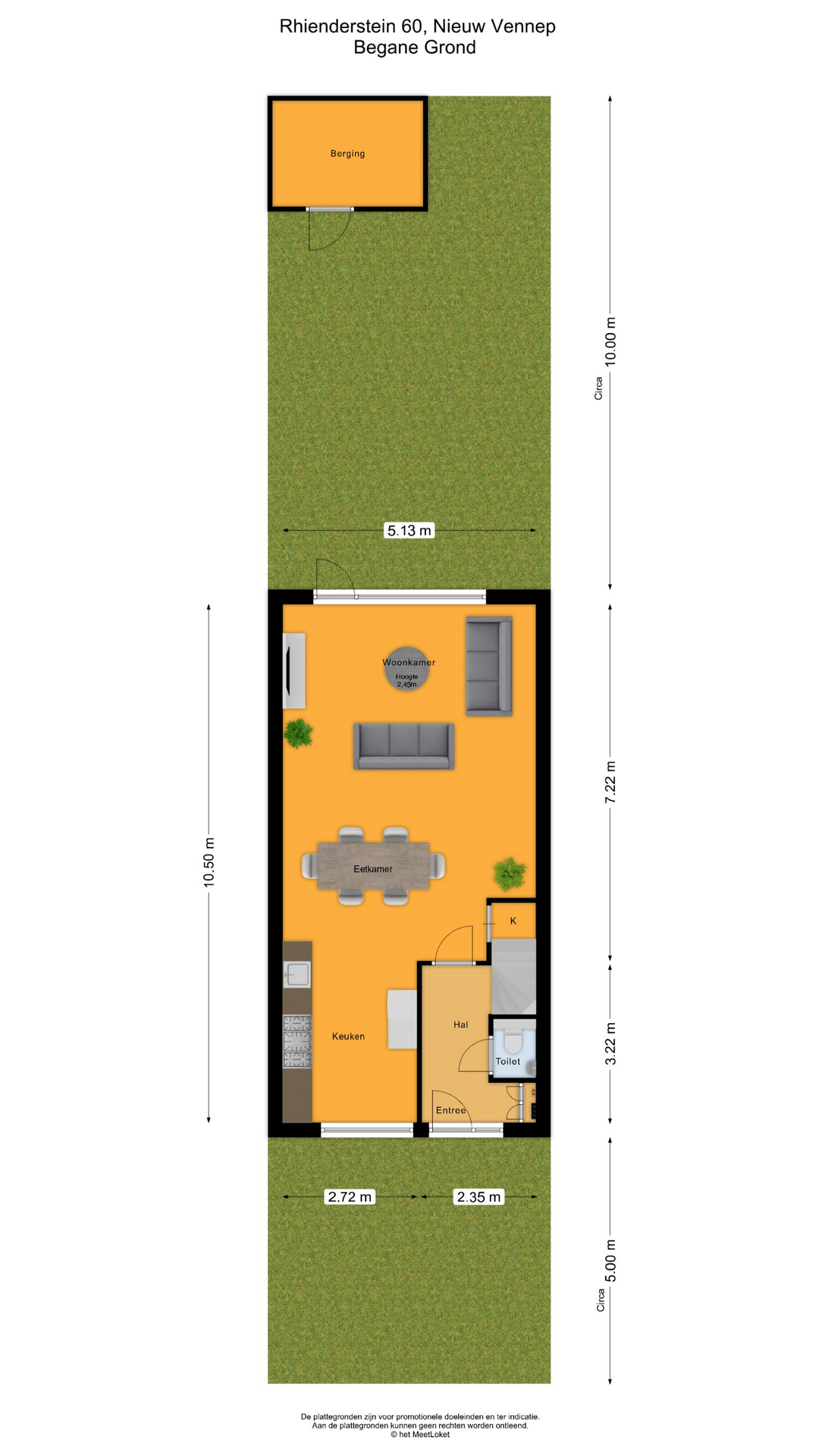 Rhienderstein 60 , 2151 HK Nieuw-vennep map