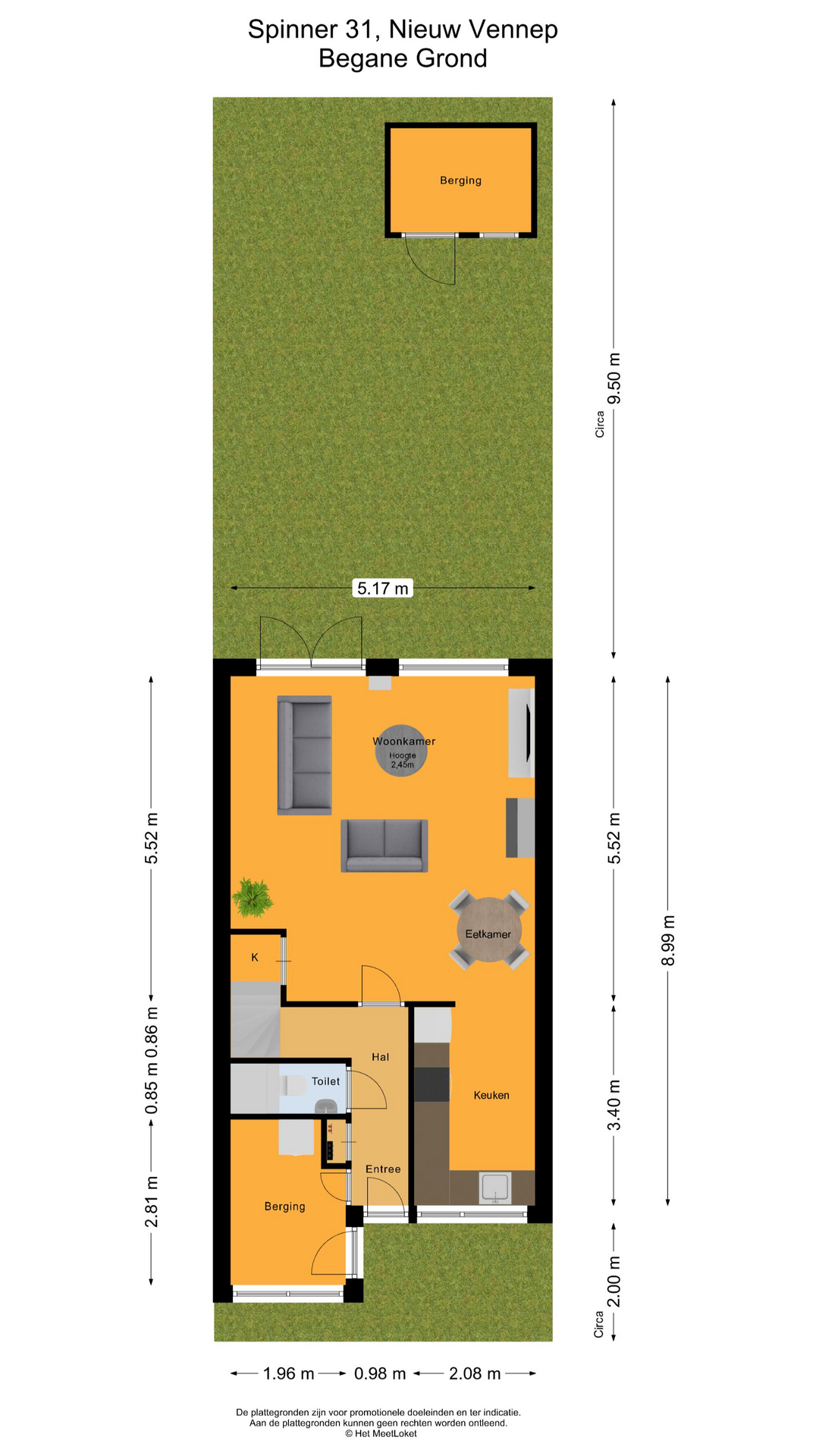 Spinner 31 , 2152 AZ Nieuw-vennep map