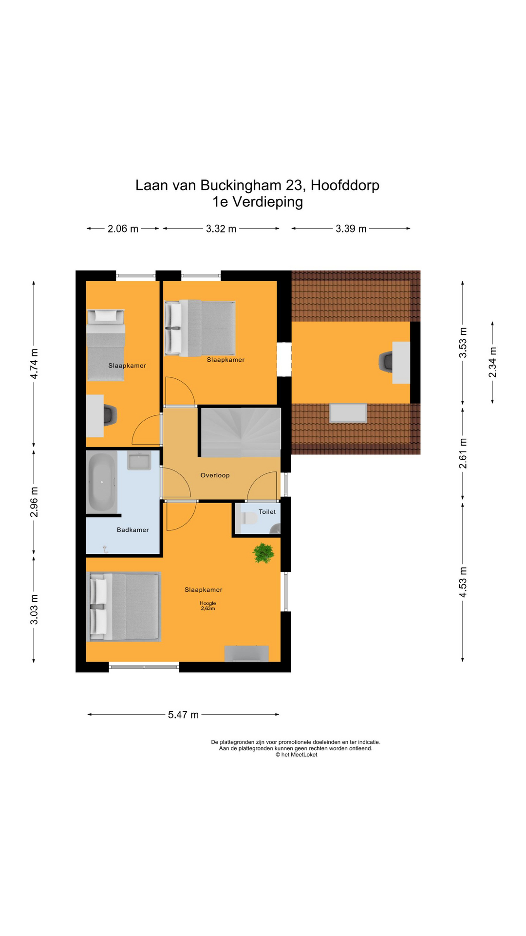 Laan van Buckingham 23 , 2135 XB Hoofddorp map