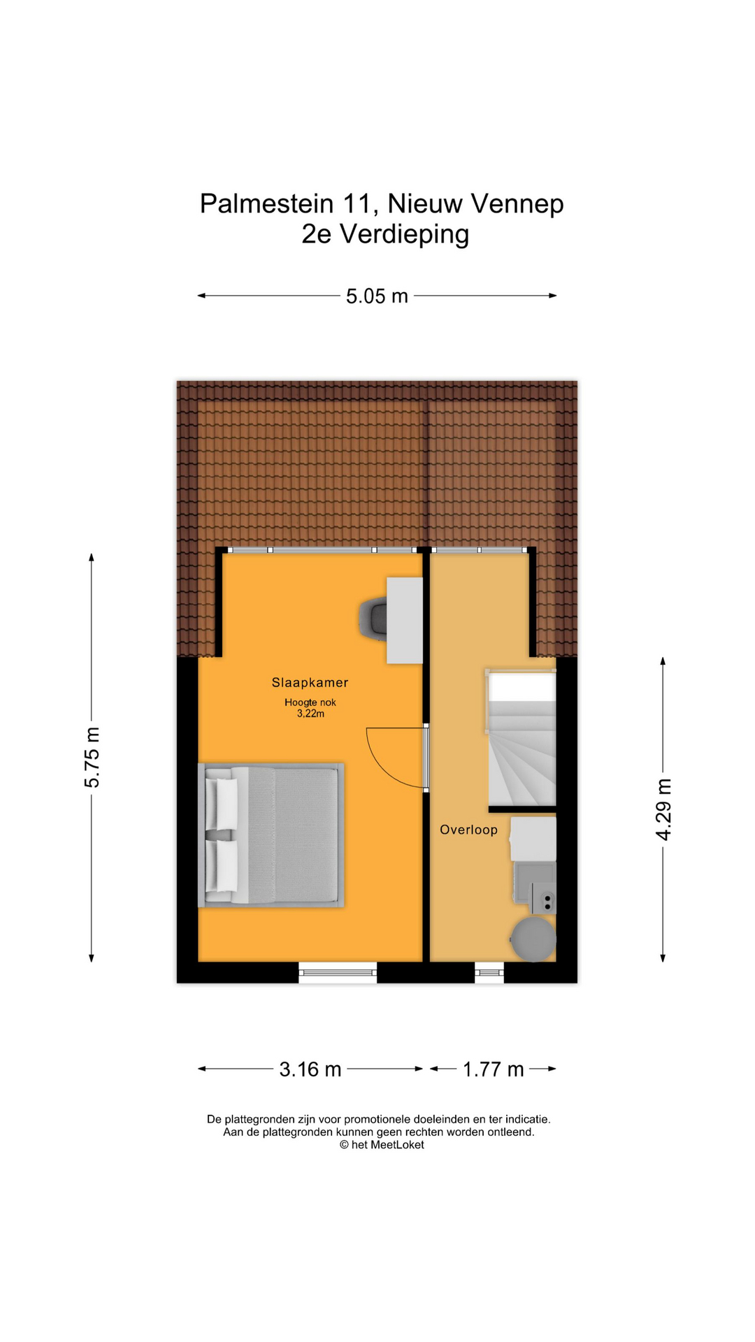Palmestein 11 , 2151 HL Nieuw-vennep map