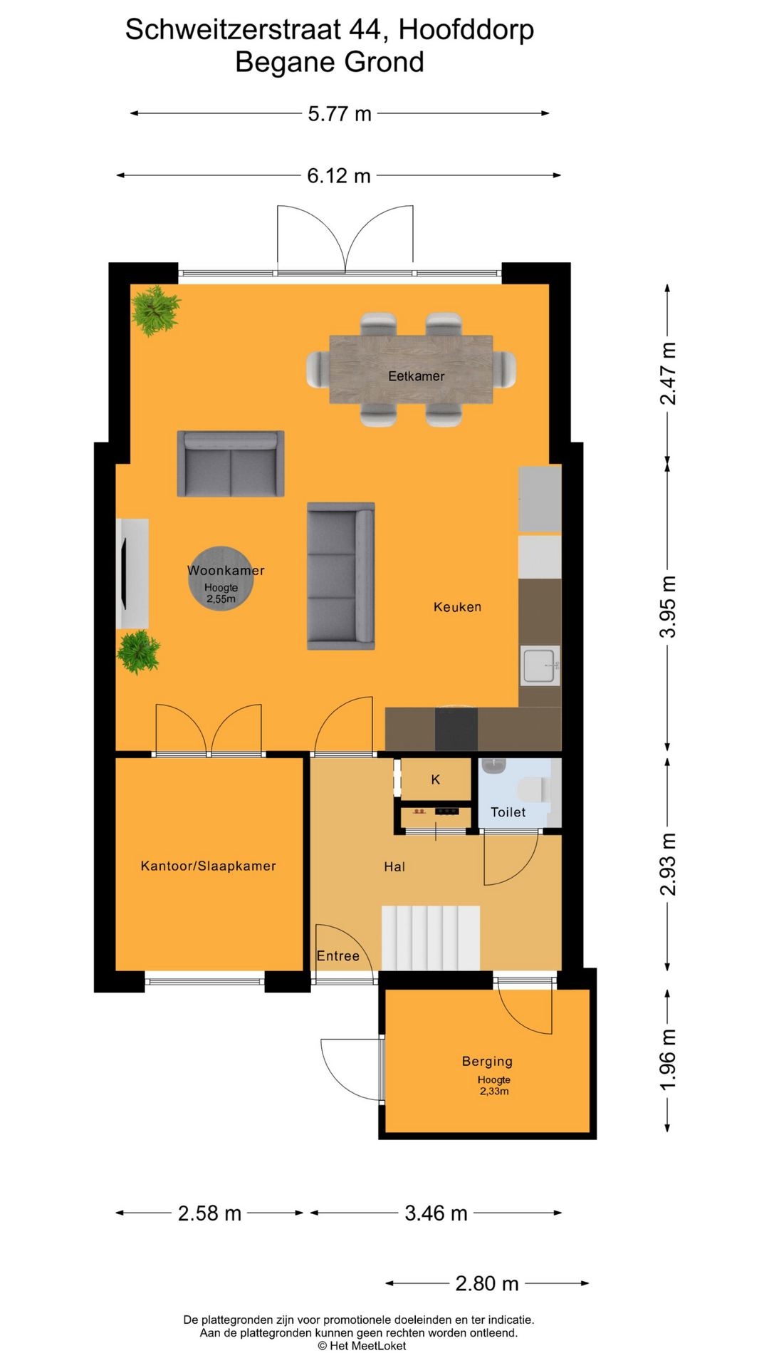 Schweitzerstraat 44 , 2131 RG Hoofddorp map