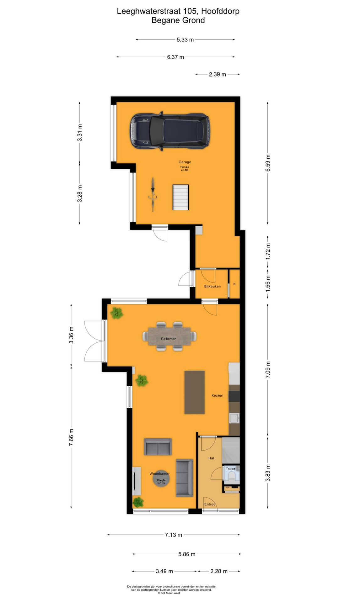 Leeghwaterstraat 105 , 2132 SR Hoofddorp map