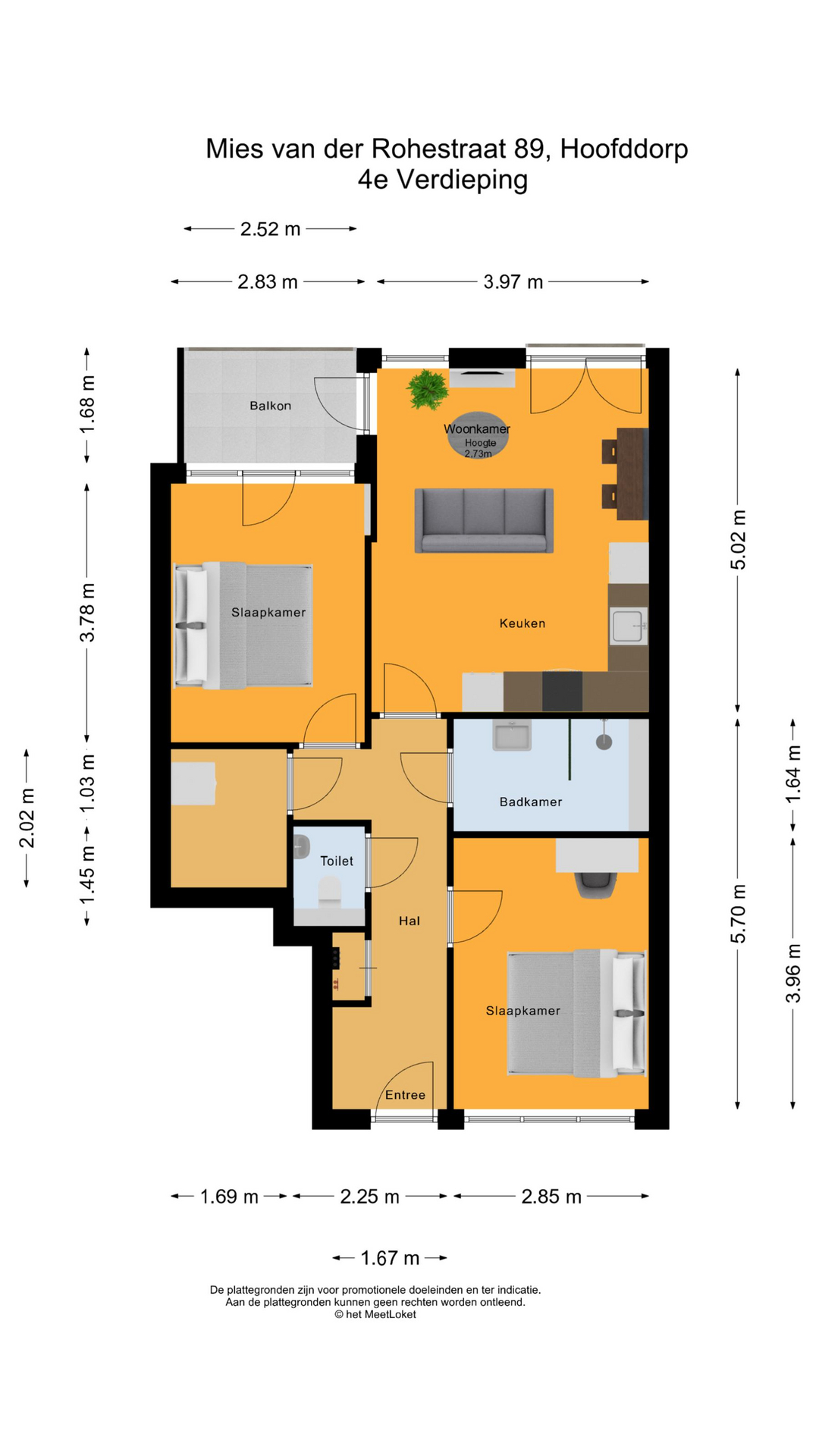 Mies van der Rohestraat 89 , 2132 HX Hoofddorp map