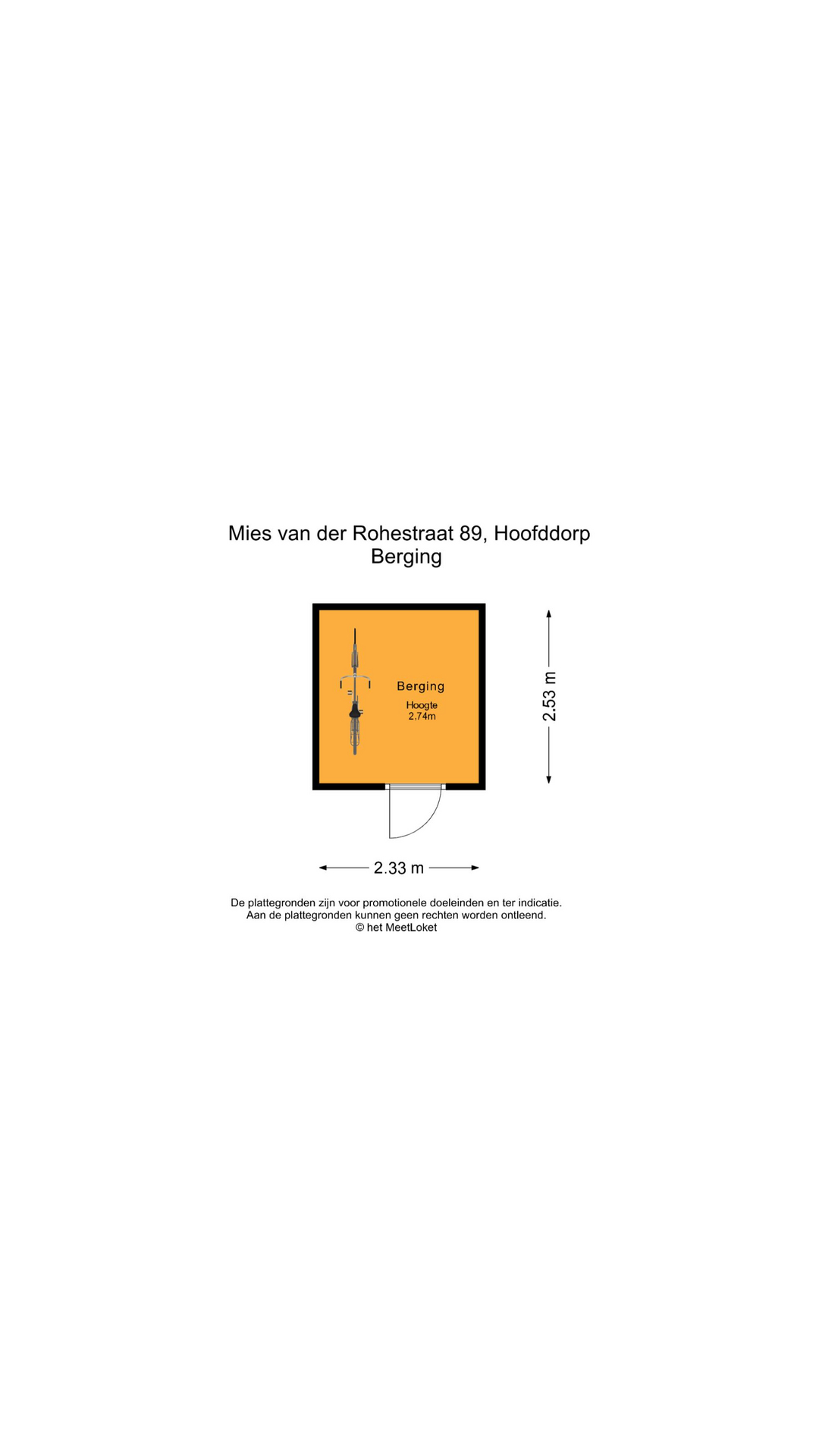 Mies van der Rohestraat 89 , 2132 HX Hoofddorp map