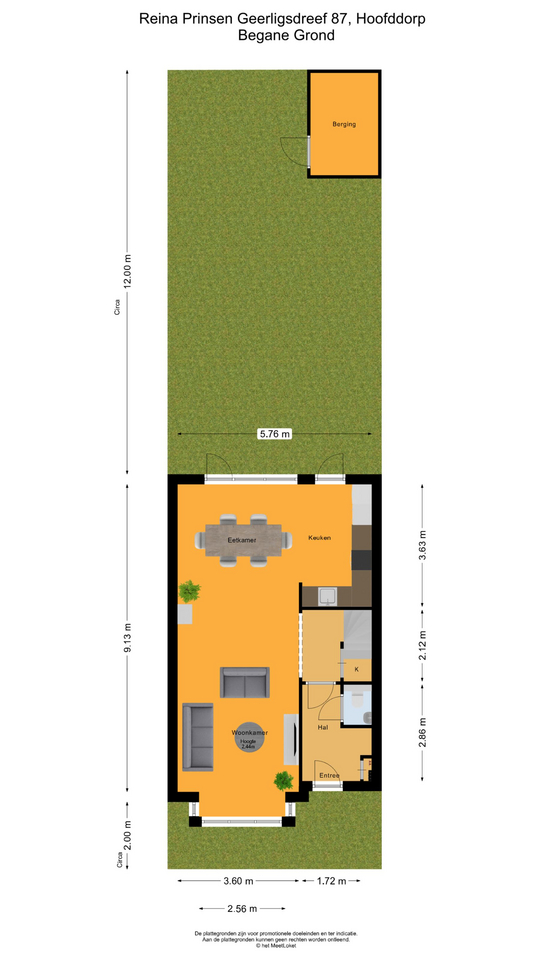 Reina Prinsen Geerligsdreef 87 , 2135 HS Hoofddorp map