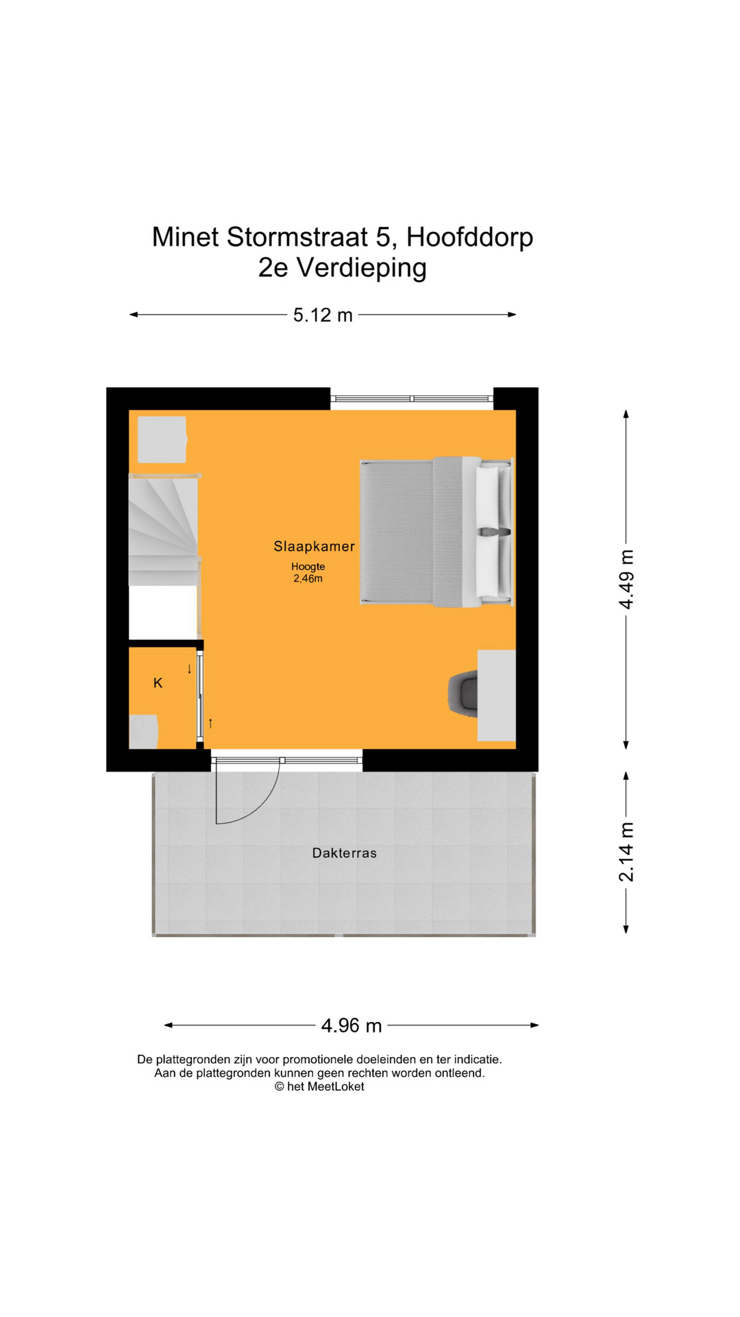 Minet Stormstraat 5 , 2135 LV Hoofddorp map