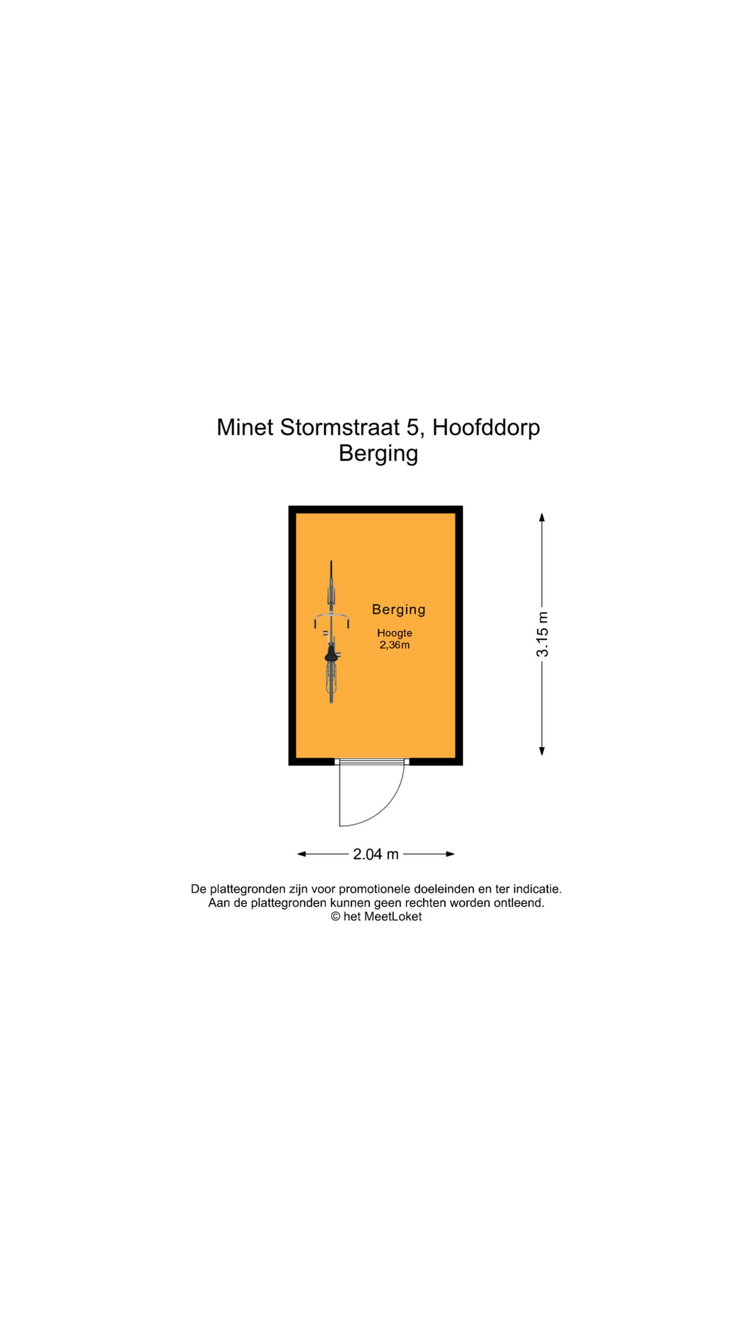 Minet Stormstraat 5 , 2135 LV Hoofddorp map