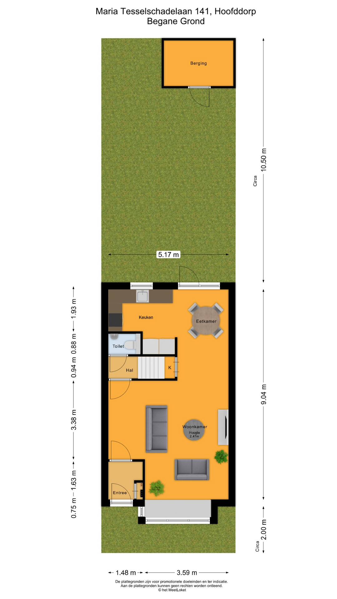 Maria Tesselschadelaan 141 , 2135 RH Hoofddorp map