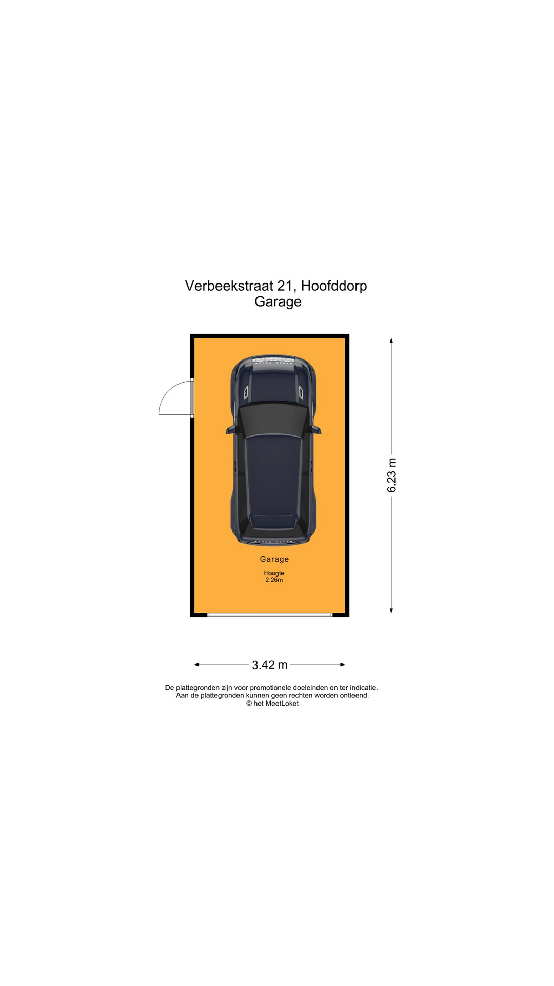 Verbeekstraat 21 , 2134 DX Hoofddorp map