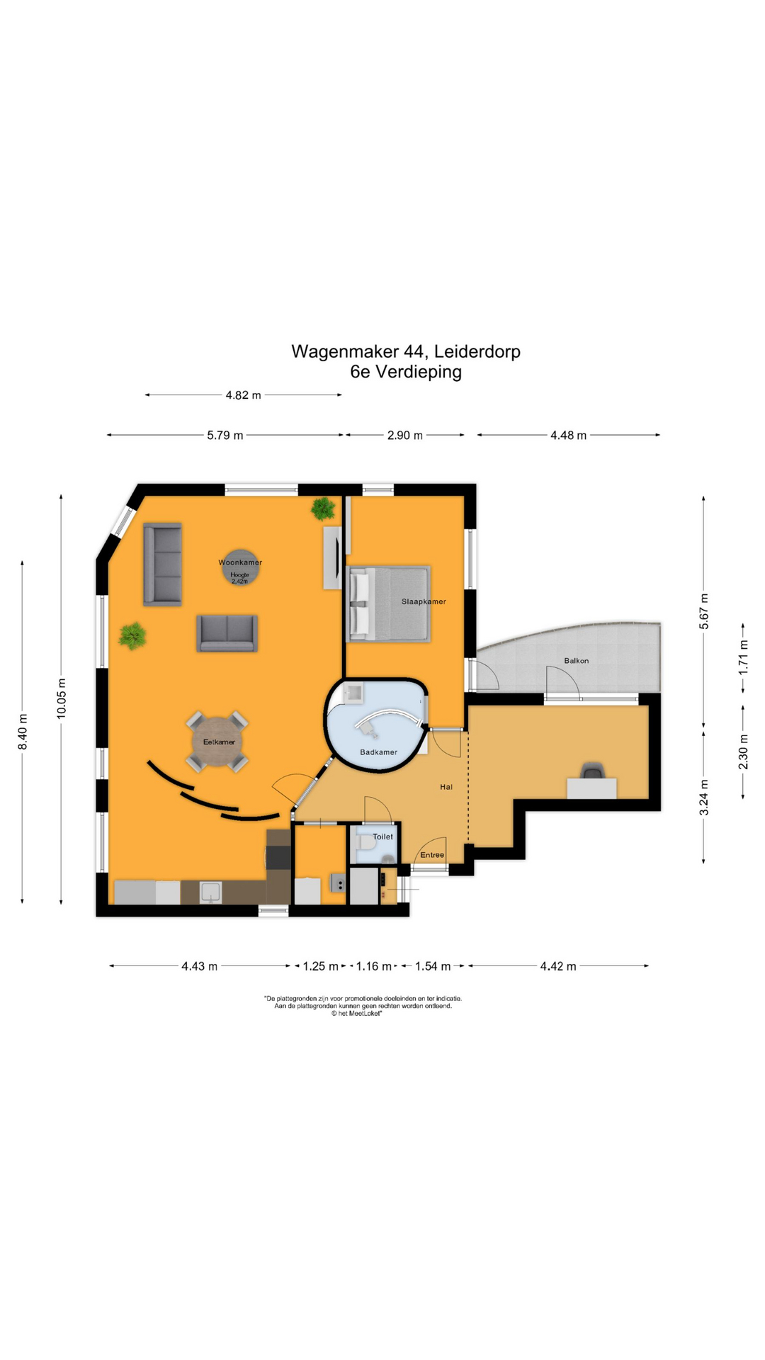 Wagenmaker 44 , 2353 WJ Leiderdorp map