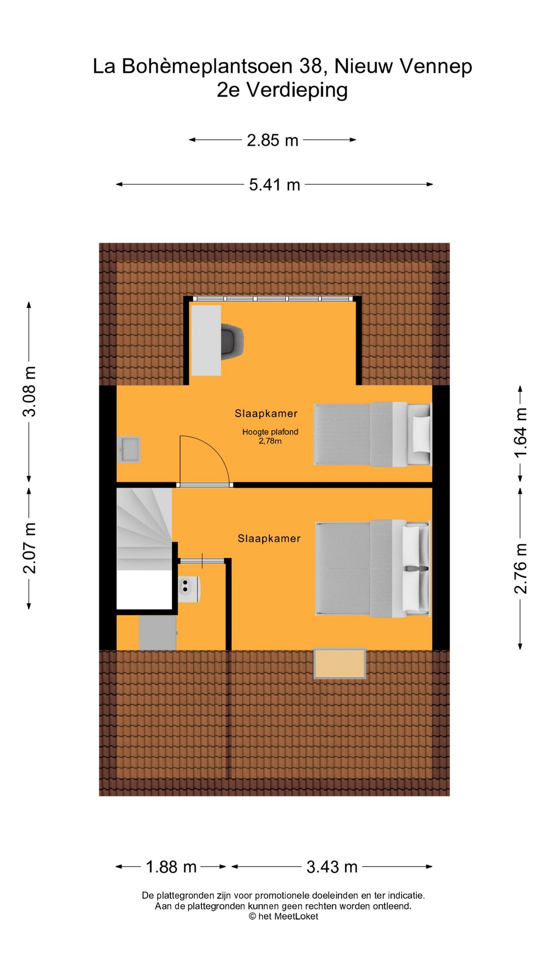 La Bohemeplantsoen 38 , 2152 GG Nieuw-vennep map