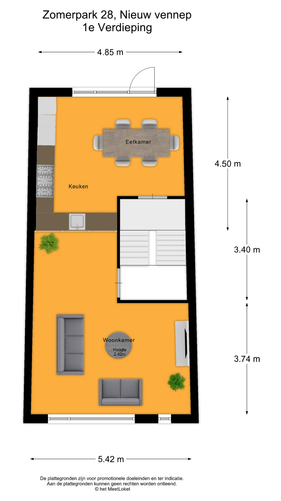 Zomerpark 28 , 2151 HA Nieuw-vennep map