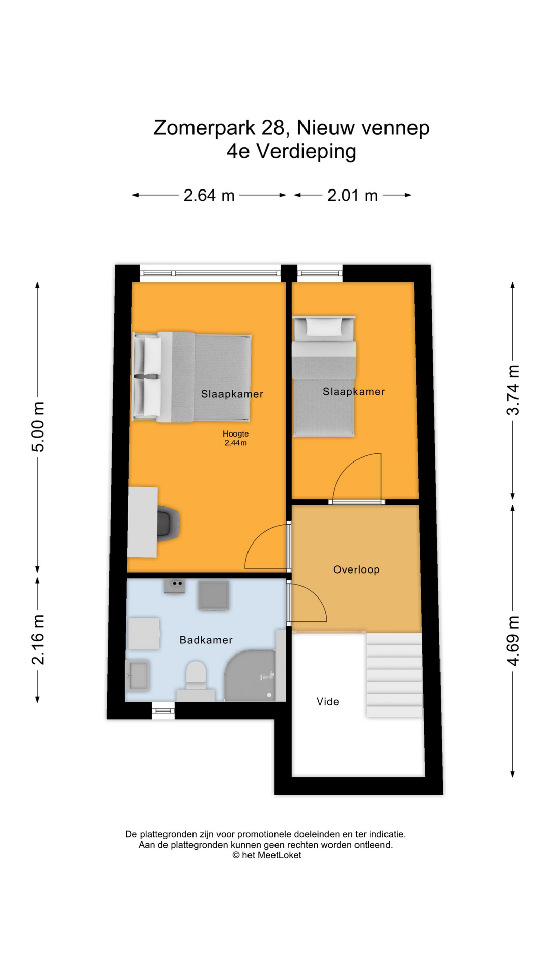 Zomerpark 28 , 2151 HA Nieuw-vennep map
