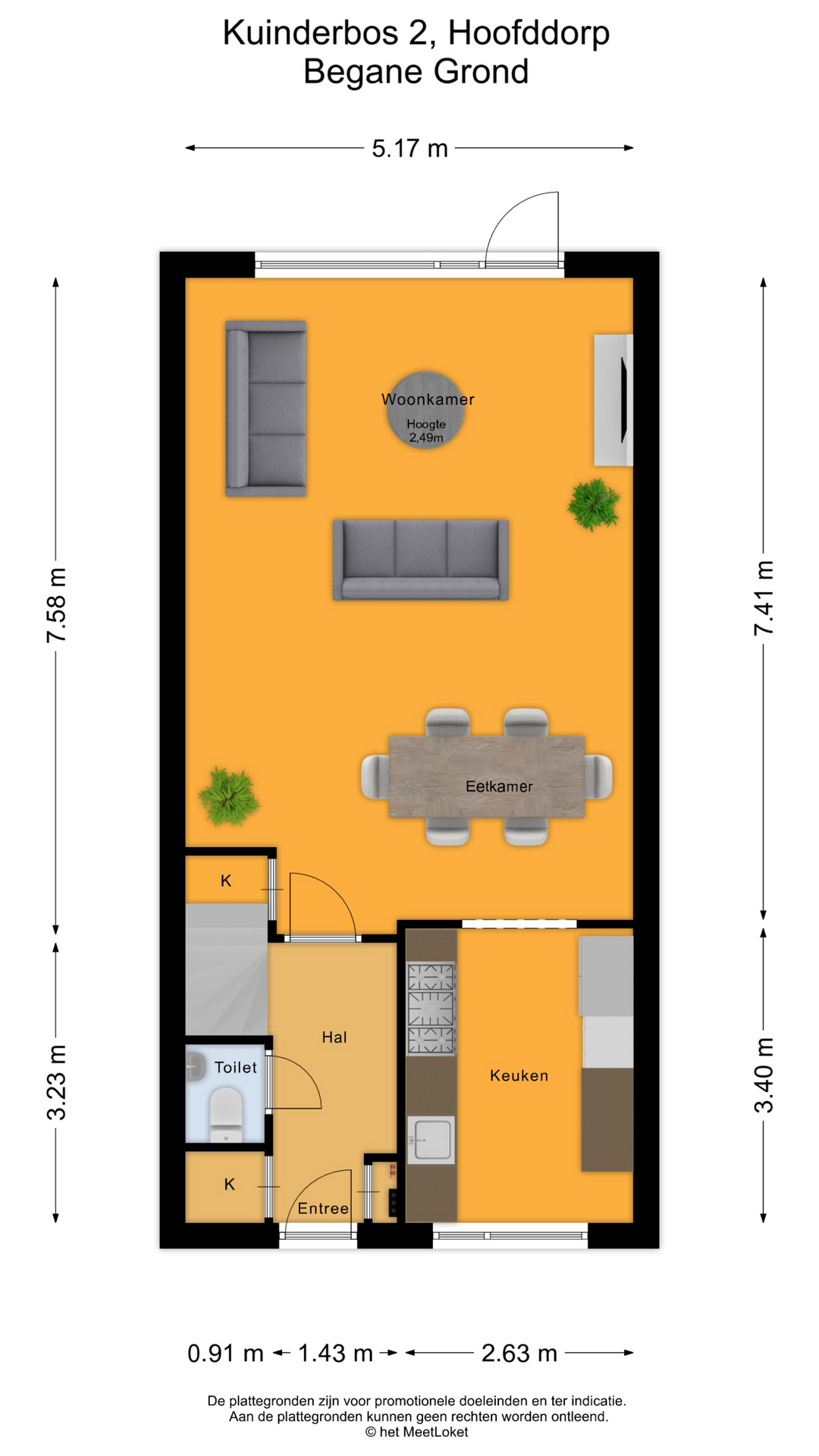 Kuinderbos 2 , 2134 KP Hoofddorp map
