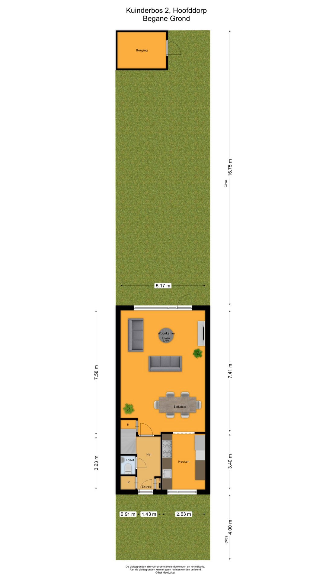 Kuinderbos 2 , 2134 KP Hoofddorp map