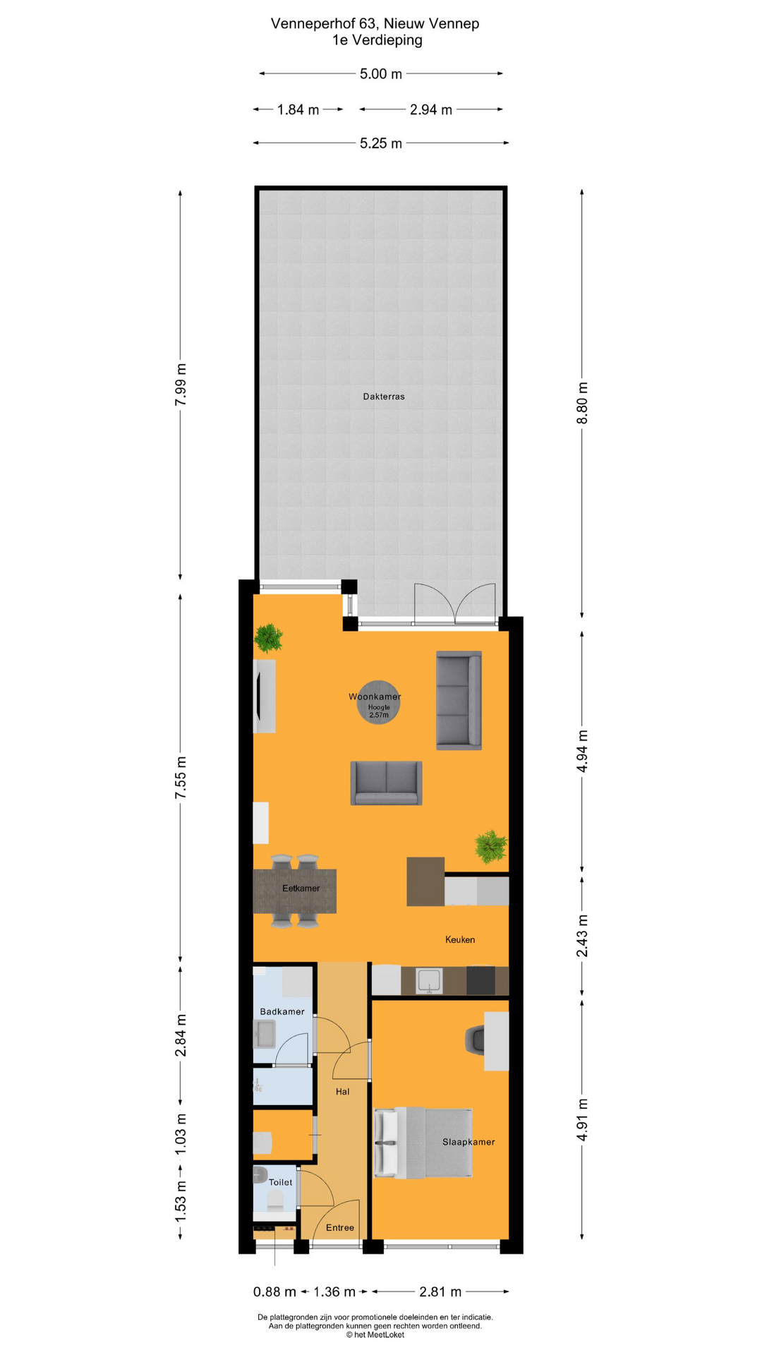 Venneperhof 63 , 2151 AX Nieuw-vennep map