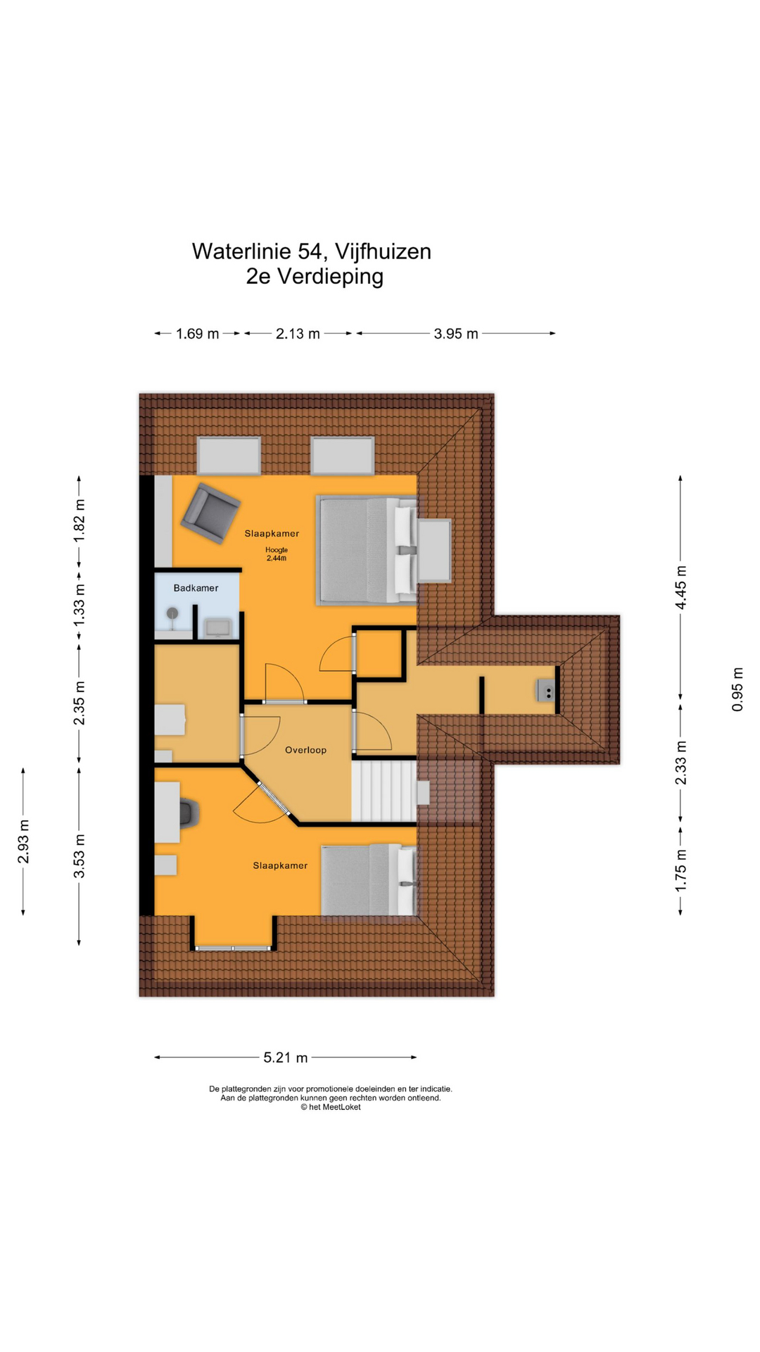 Waterlinie 54 , 2141 MA Vijfhuizen map