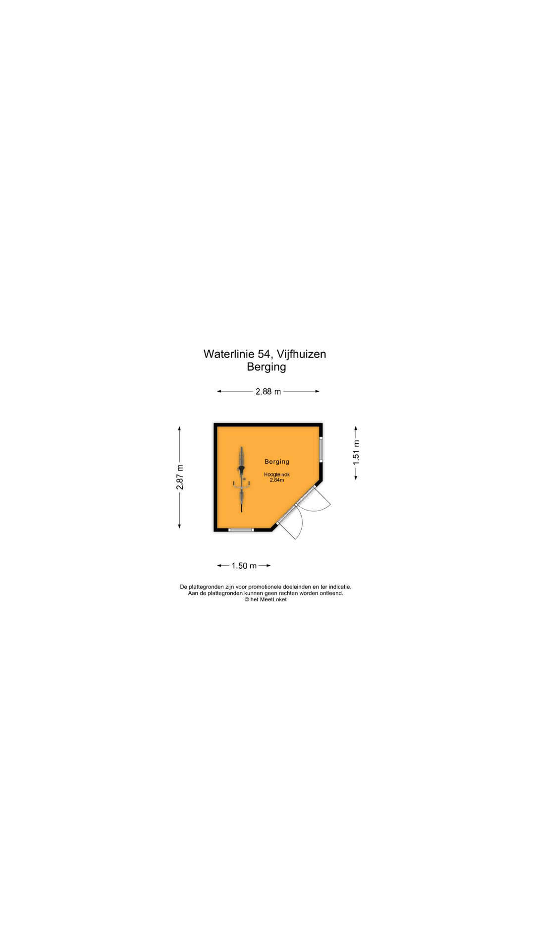 Waterlinie 54 , 2141 MA Vijfhuizen map