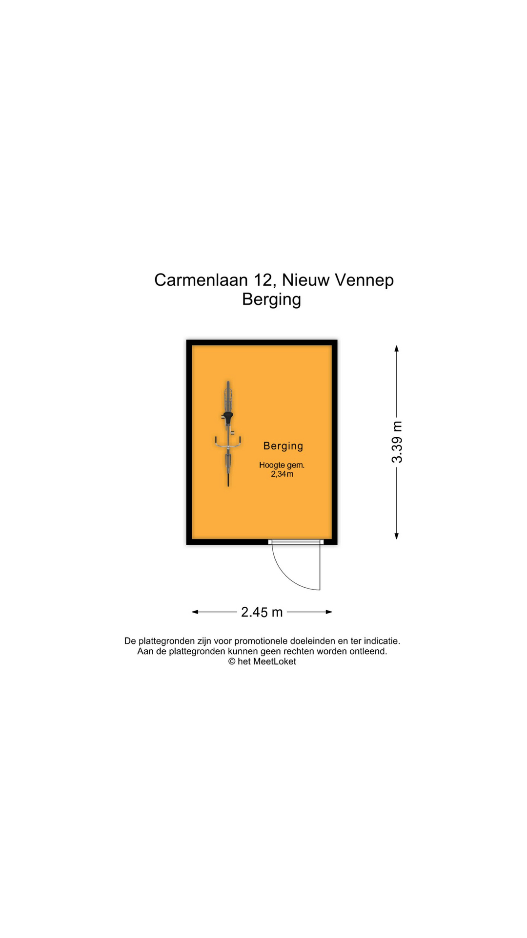 Carmenlaan 12 , 2152 JN Nieuw-vennep map