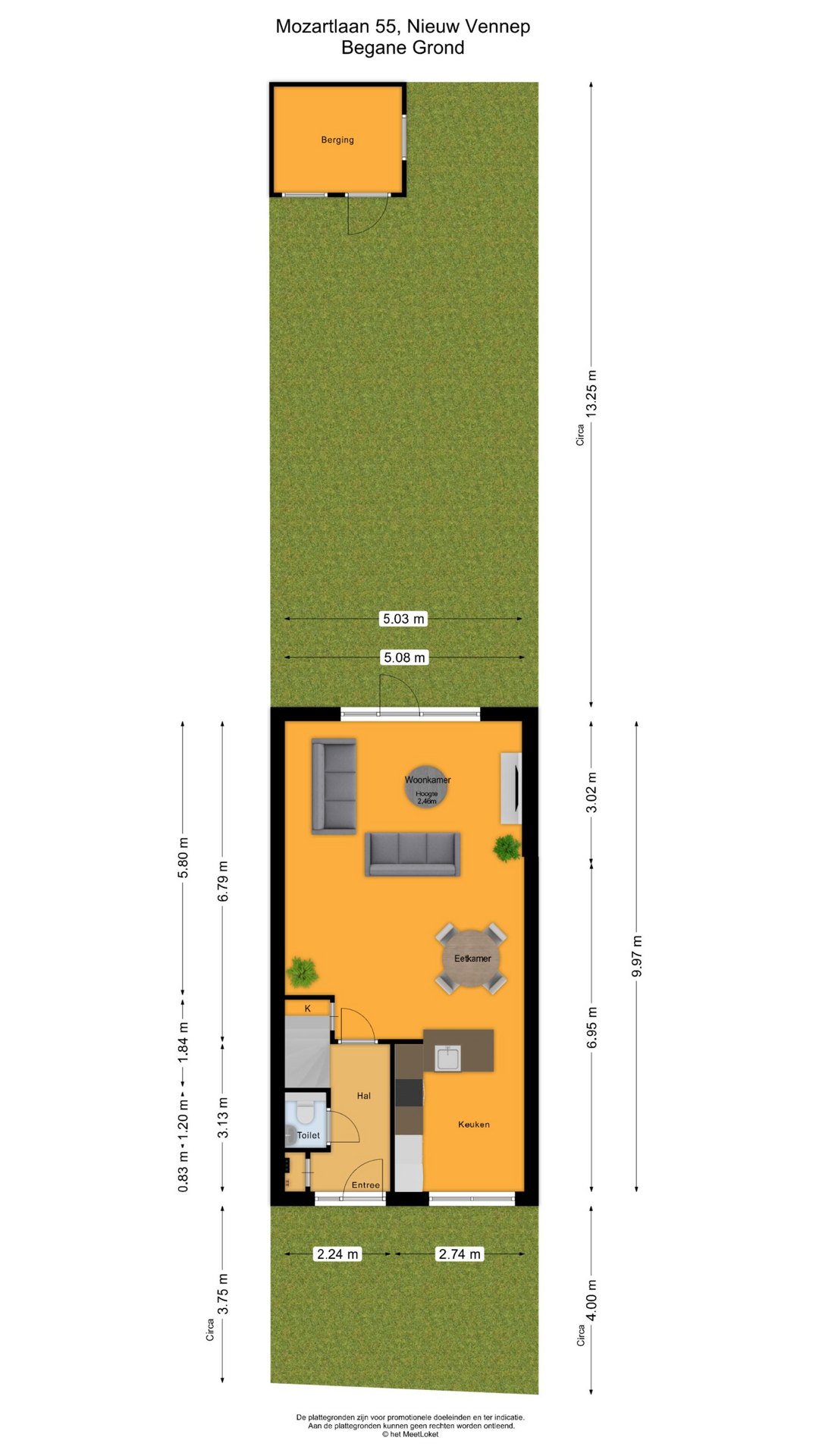Mozartlaan 55 , 2151 GJ Nieuw-vennep map
