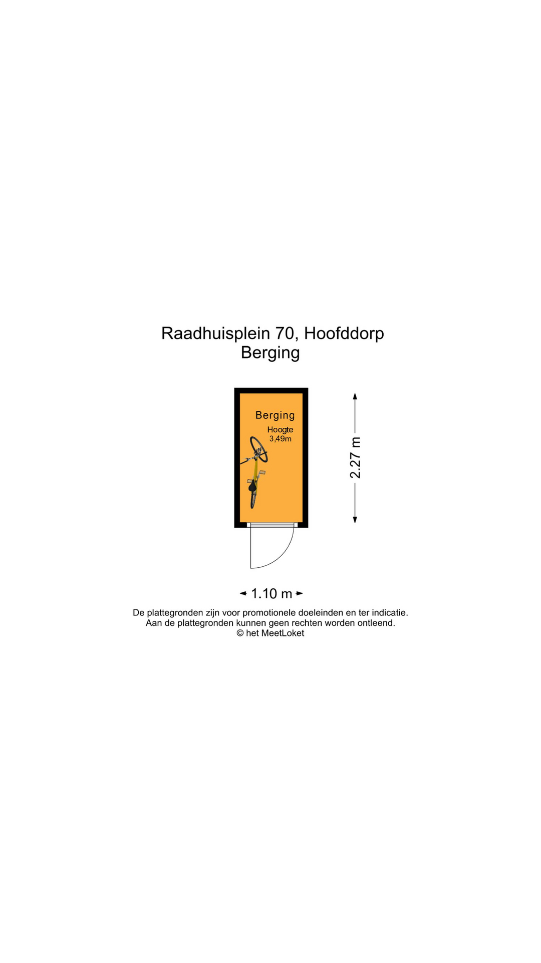 Raadhuisplein 70 , 2132 TZ Hoofddorp map