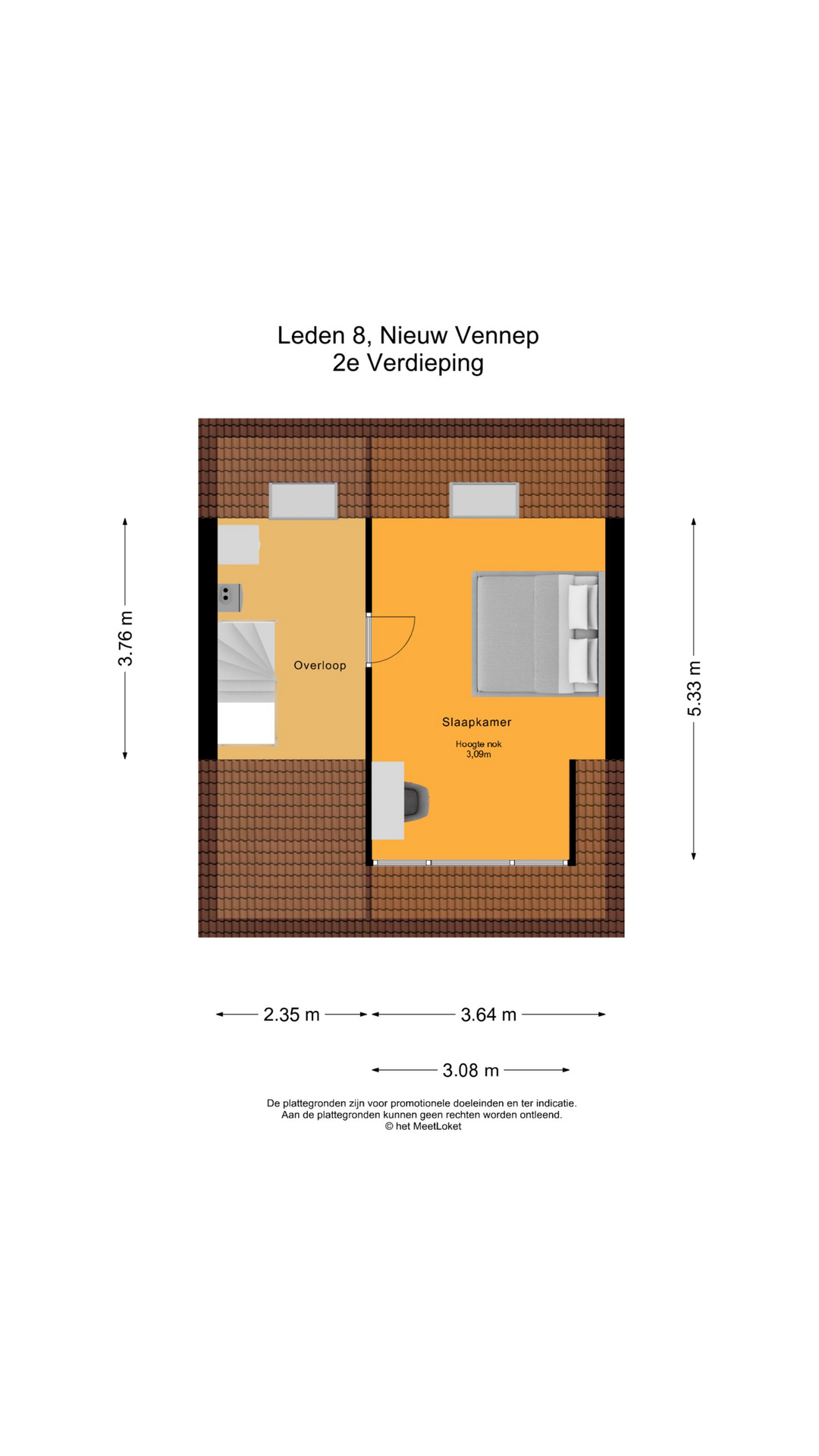 Leden 8 , 2151 SB Nieuw-vennep map
