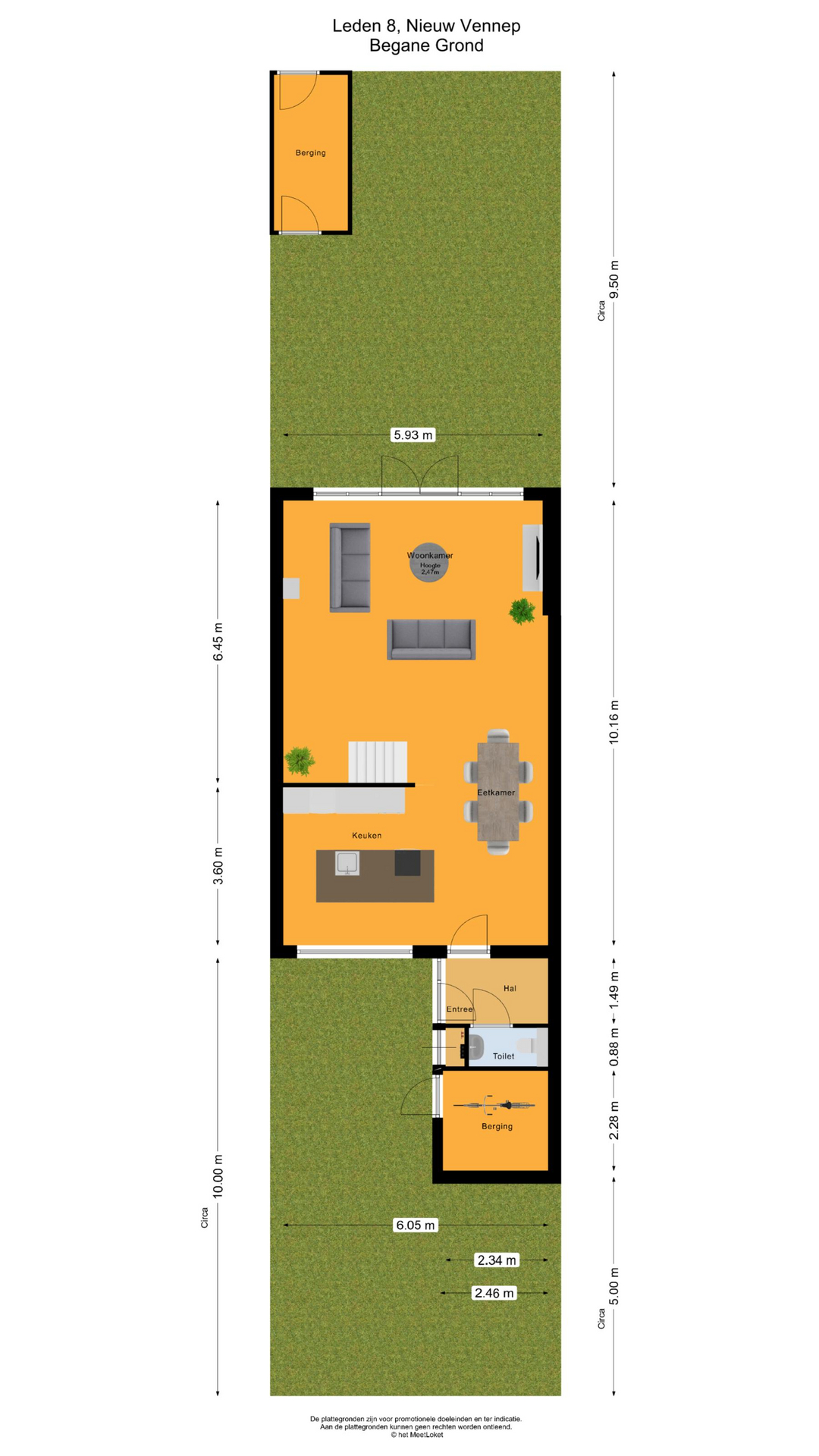 Leden 8 , 2151 SB Nieuw-vennep map