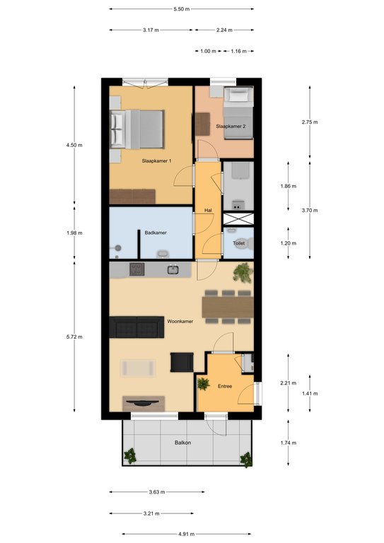 St. Anthoniusstraat 1 07, 2153 BA Nieuw-vennep map