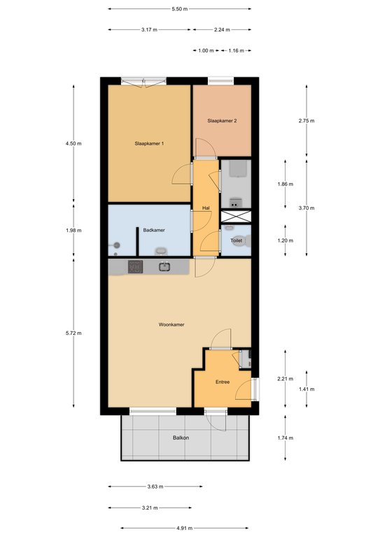 St. Anthoniusstraat 1 07, 2153 BA Nieuw-vennep map