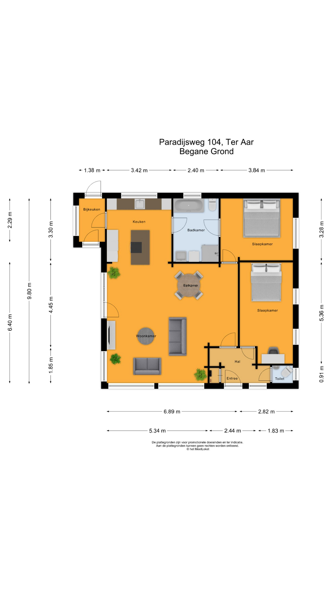 Paradijsweg 104 , 2461 TP Ter aar map