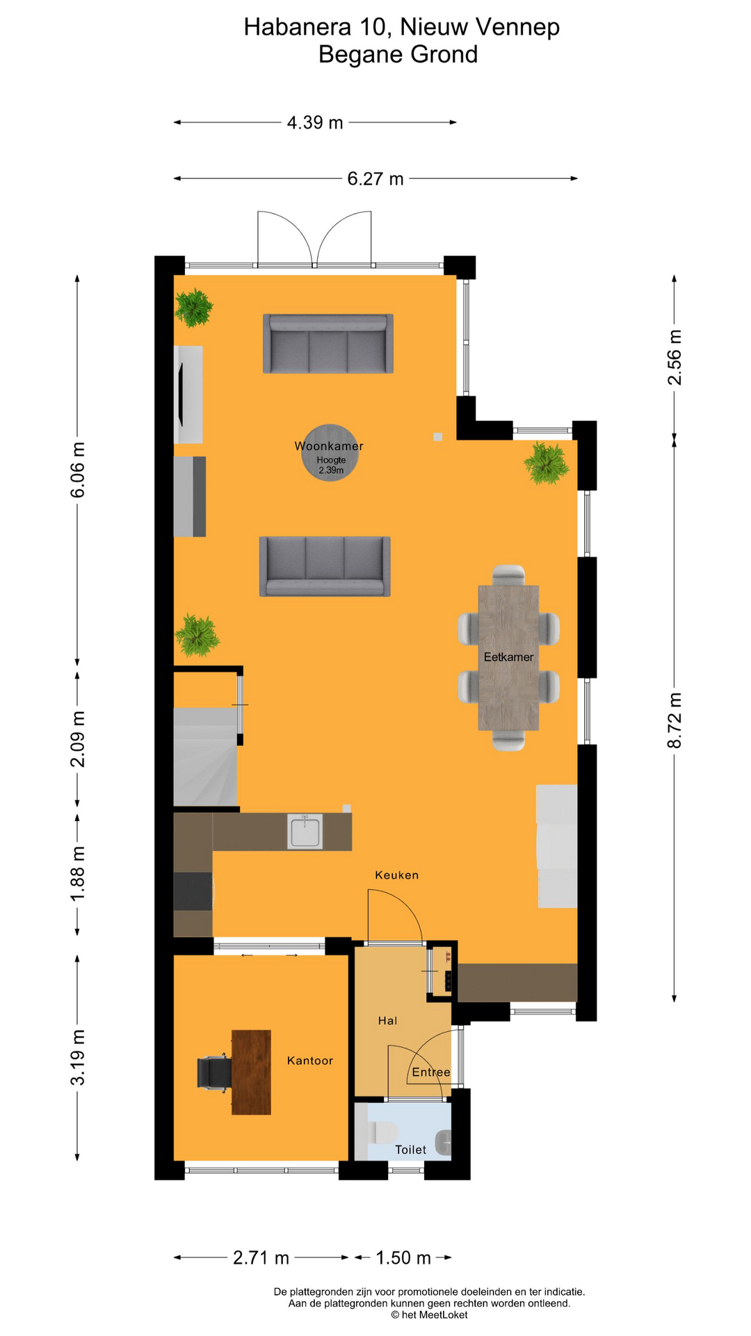 Habanera 10 , 2152 SL Nieuw-vennep map