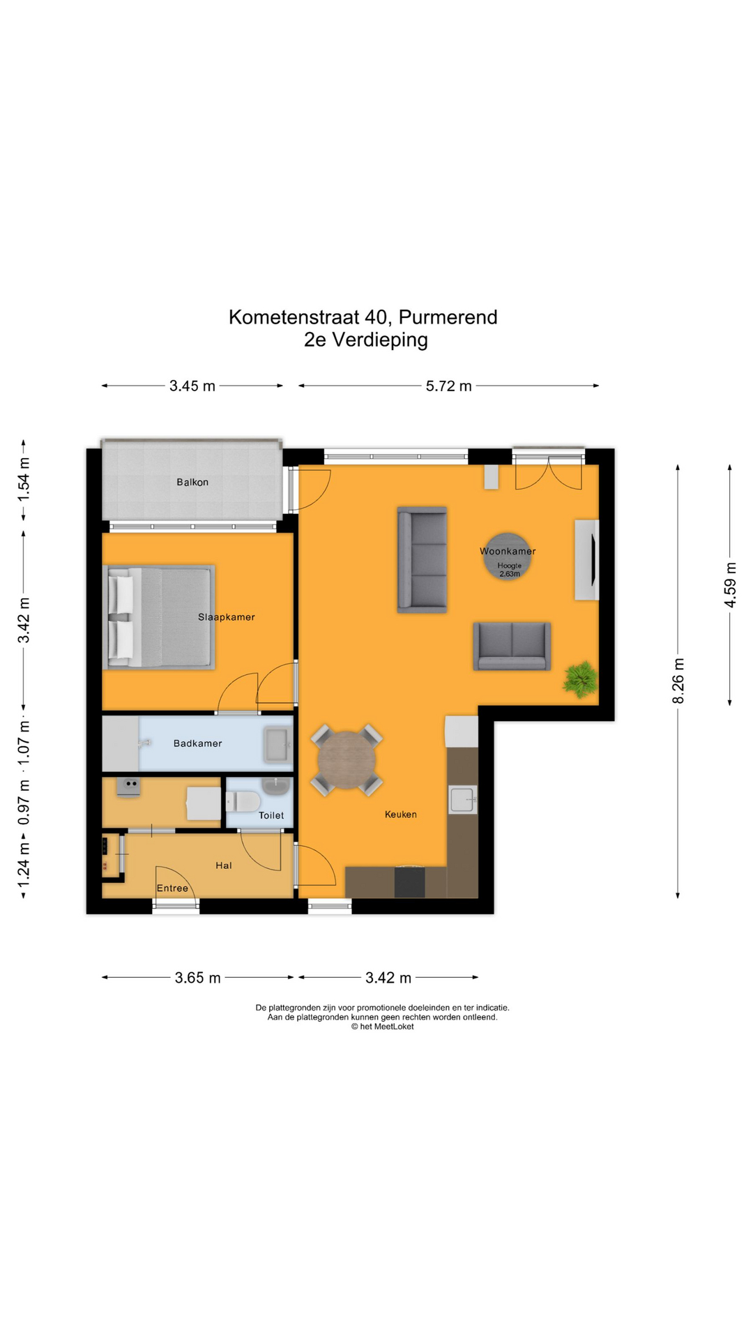 Kometenstraat 40 , 1443 BA Purmerend map