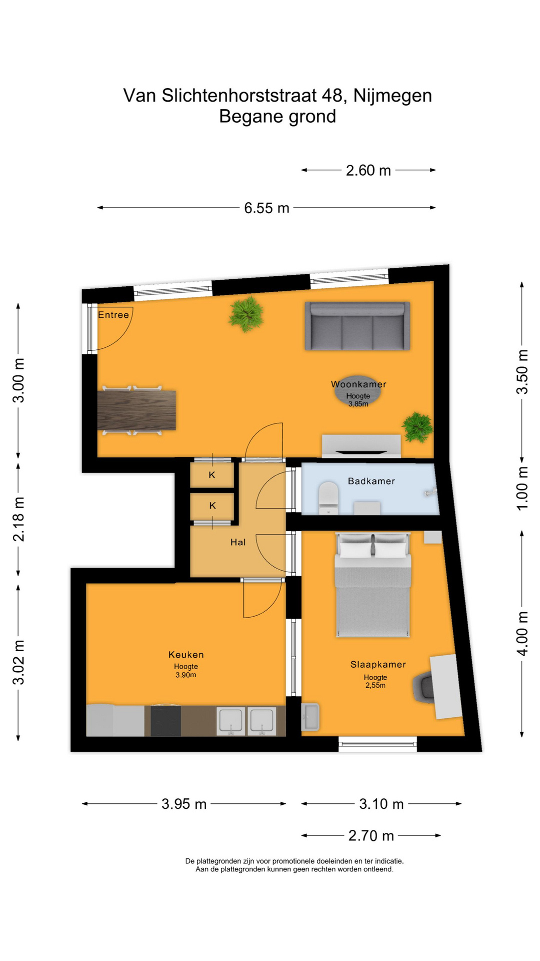 van Slichtenhorststraat 48 , 6524 JS Nijmegen map