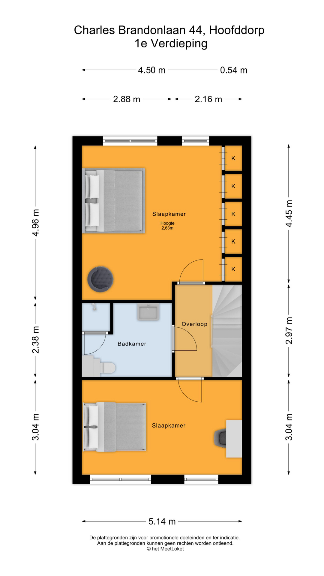 Charles Brandonlaan 44 , 2135 ZA Hoofddorp map