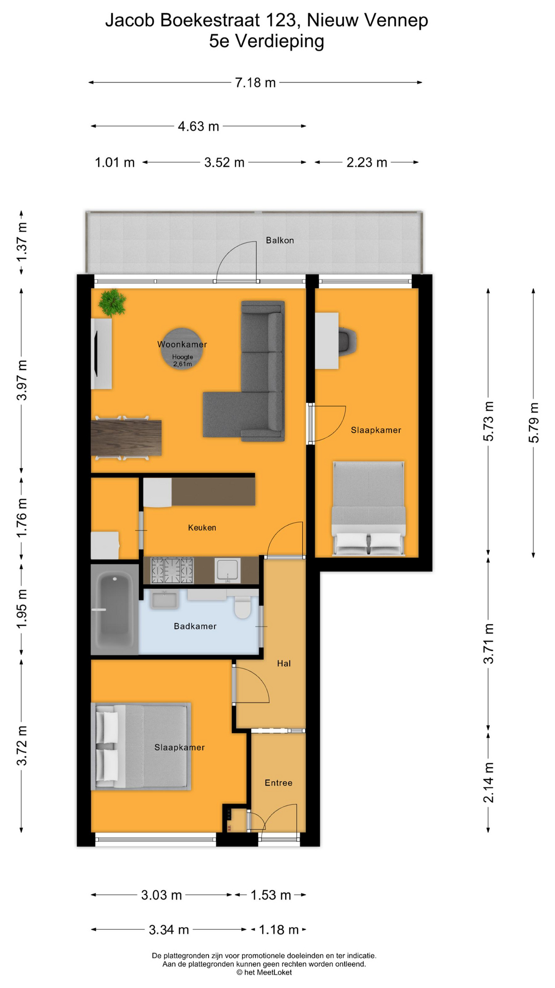 Jacob Boekestraat 123 , 2152 AG Nieuw-vennep map