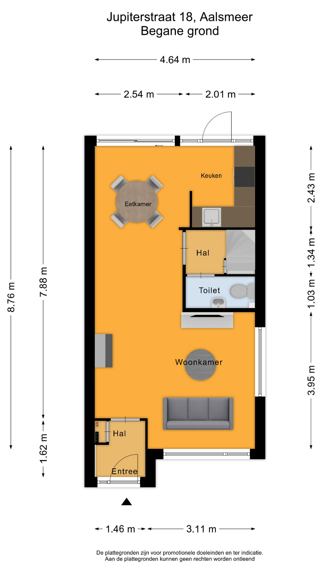 Jupiterstraat 18 , 1431 XB Aalsmeer map