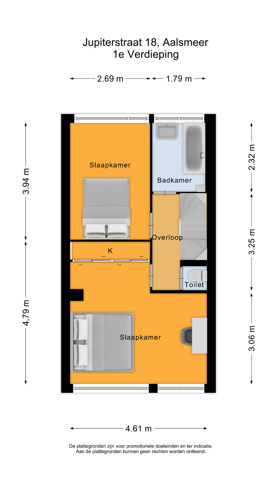 Jupiterstraat 18 , 1431 XB Aalsmeer map