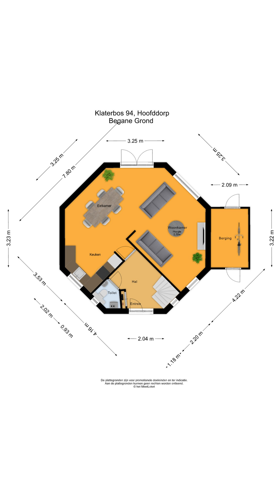 Klaterbos 94 , 2134 JG Hoofddorp map